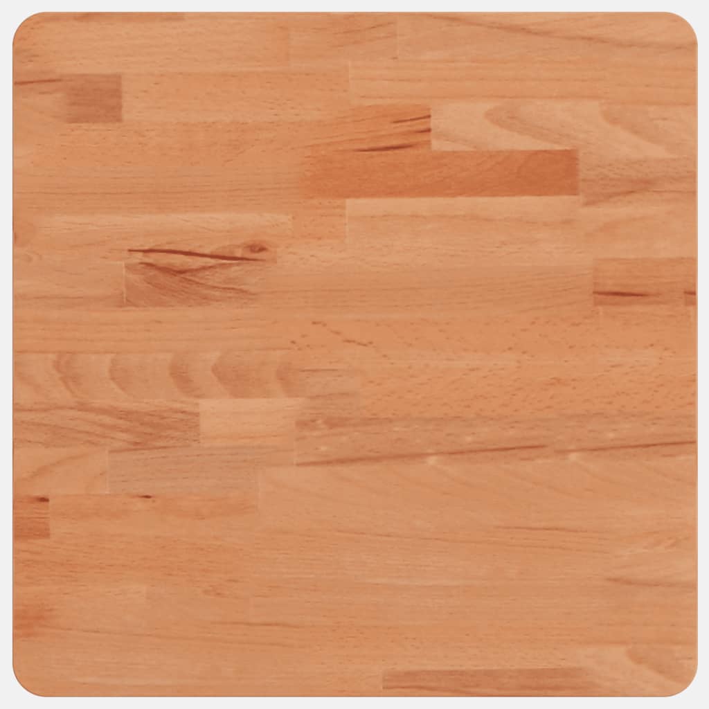 vidaXL Table Top 40x40x2.5 cm Square Solid Wood Beech