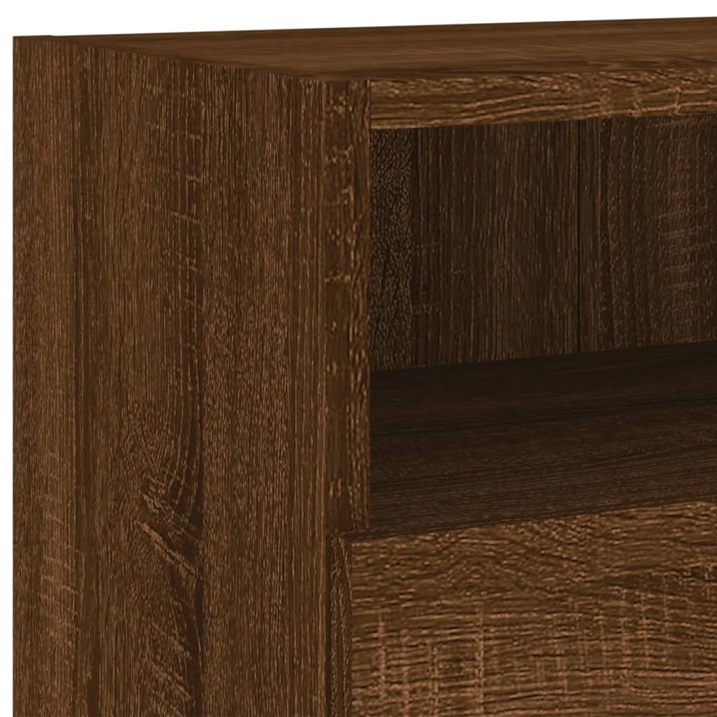 vidaXL TV Wall Cabinets 2 pcs Brown Oak 100x30x30 cm Engineered Wood