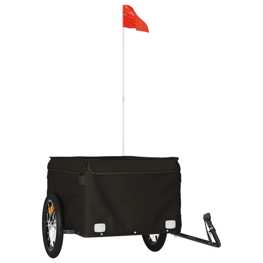 vidaXL Bike Trailer Black 45 kg Iron