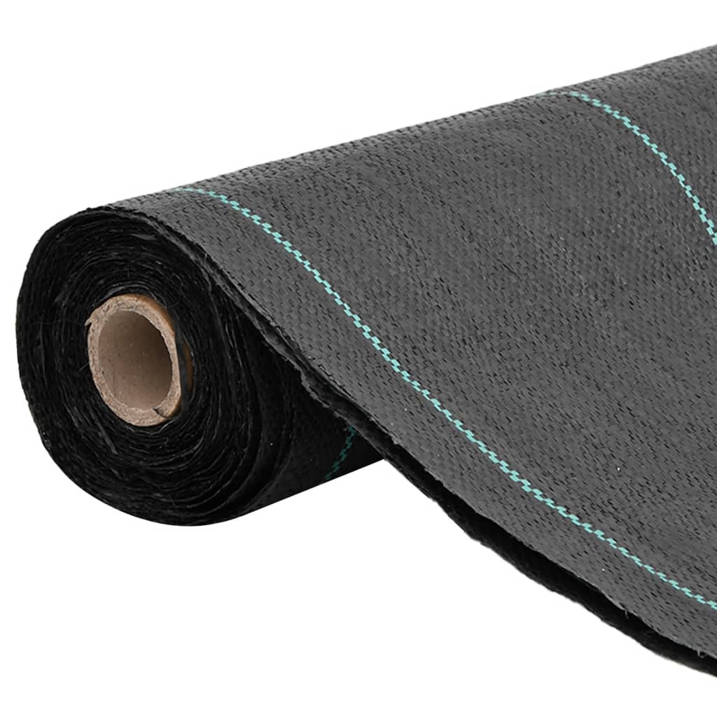 vidaXL Weed Membrane Black 0.5x50 m PP