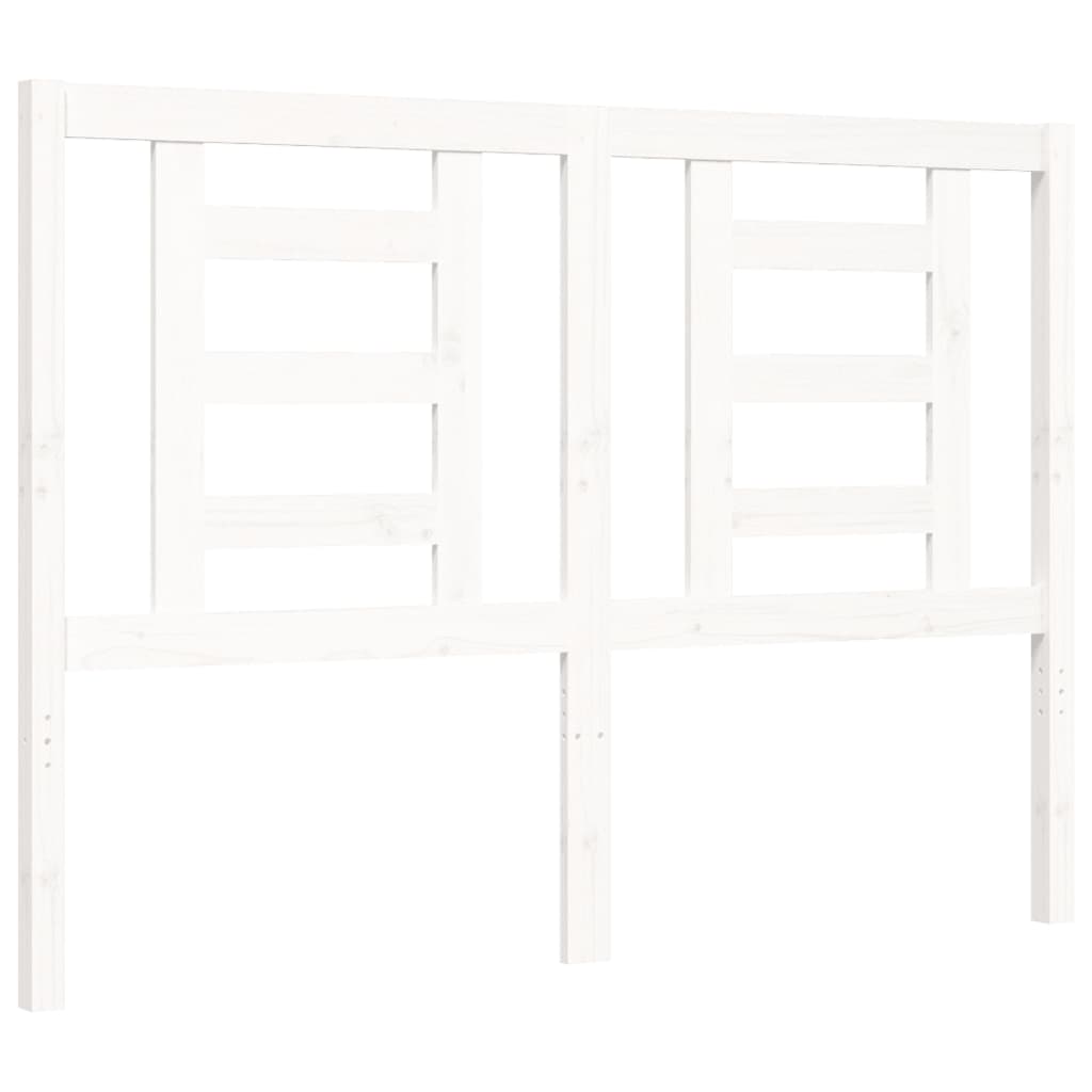 vidaXL Bed Frame without Mattress White 140x190 cm Solid Wood Pine