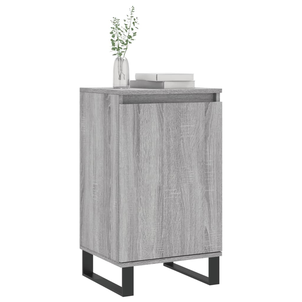 vidaXL Sideboards 2 pcs Grey Sonoma 40x35x70 cm Engineered Wood