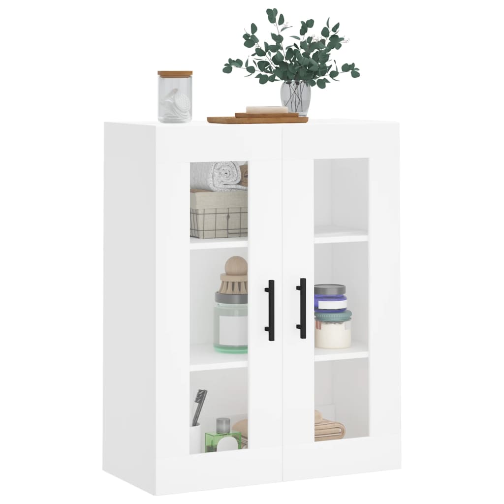 vidaXL Wall Mounted Cabinet White 69.5x34x90 cm