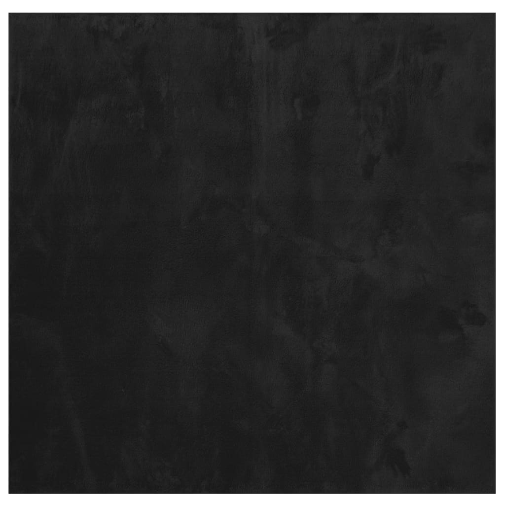 vidaXL Rug HUARTE Short Pile Soft and Washable Black 120x120 cm