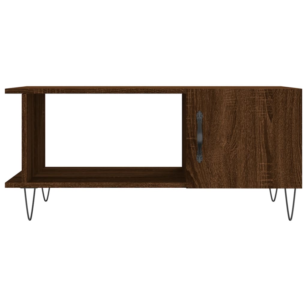 vidaXL Coffee Table Brown Oak 90x50x40 cm Engineered Wood