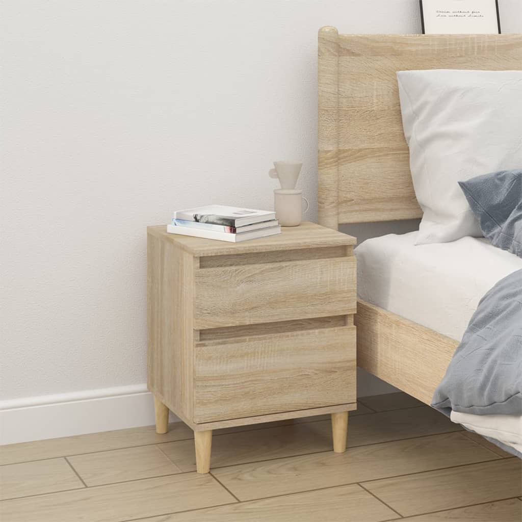 vidaXL Bedside Cabinet Sonoma Oak 40x35x50 cm