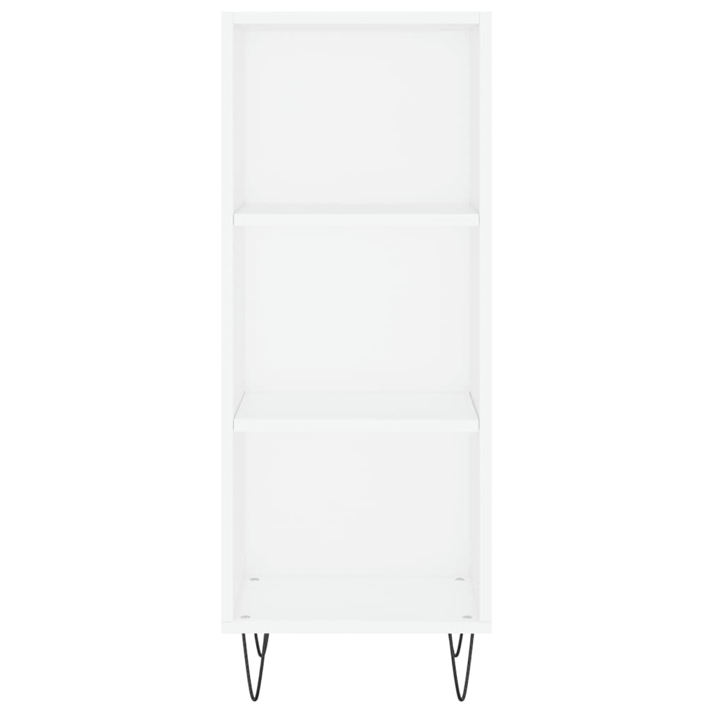 vidaXL Highboard High Gloss White 34.5x32.5x180 cm Engineered Wood