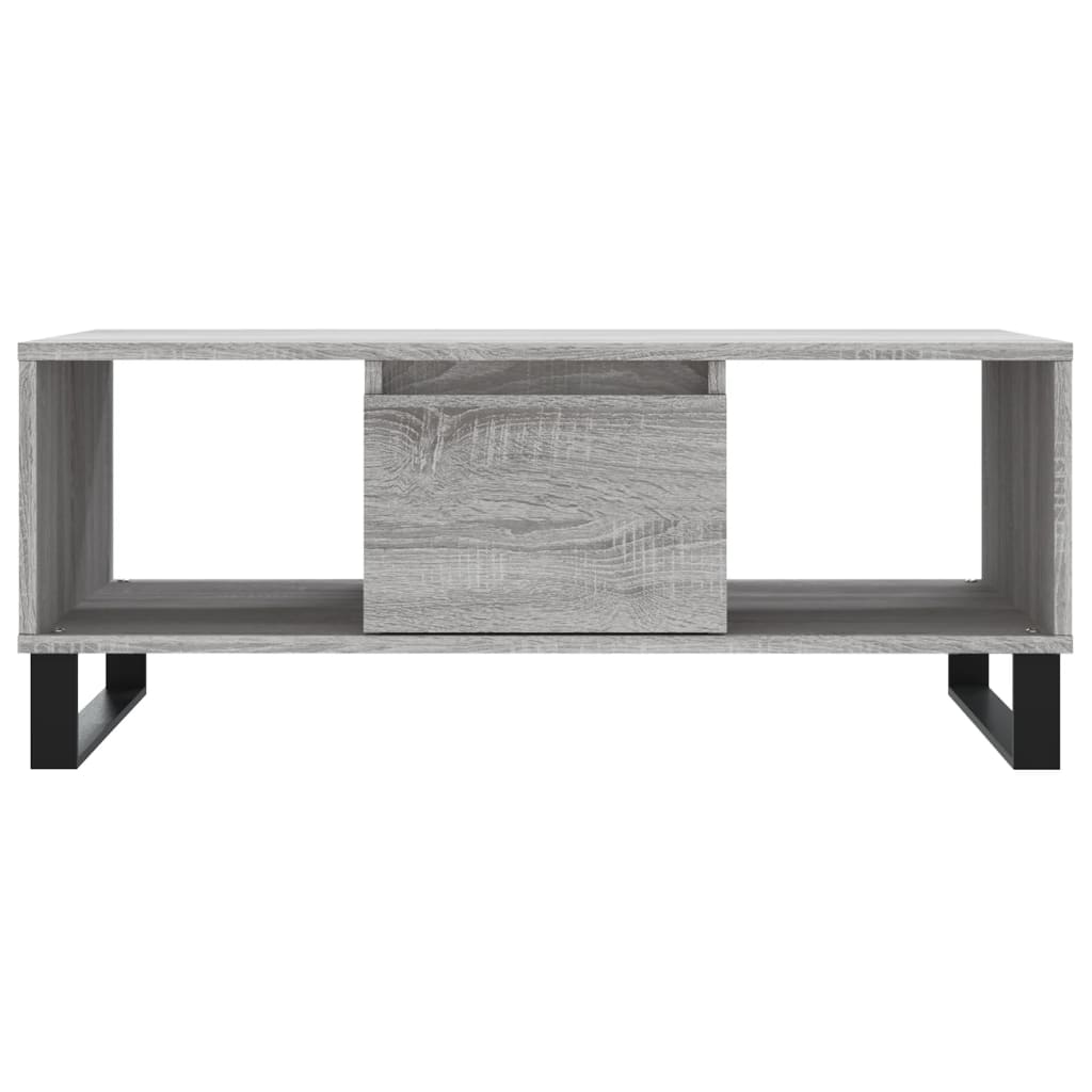 vidaXL Coffee Table Grey Sonoma 90x50x36.5 cm Engineered Wood