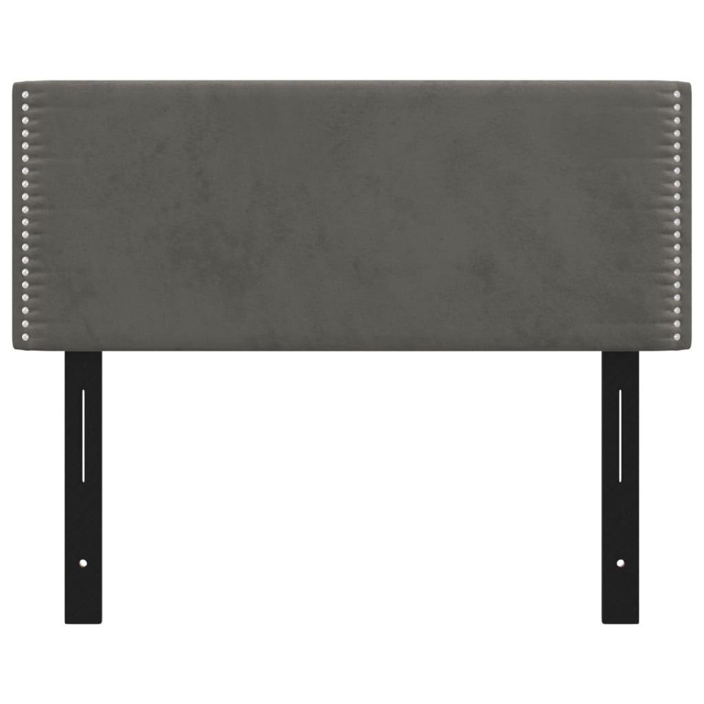 vidaXL Headboard Dark Grey 100x5x78/88 cm Velvet