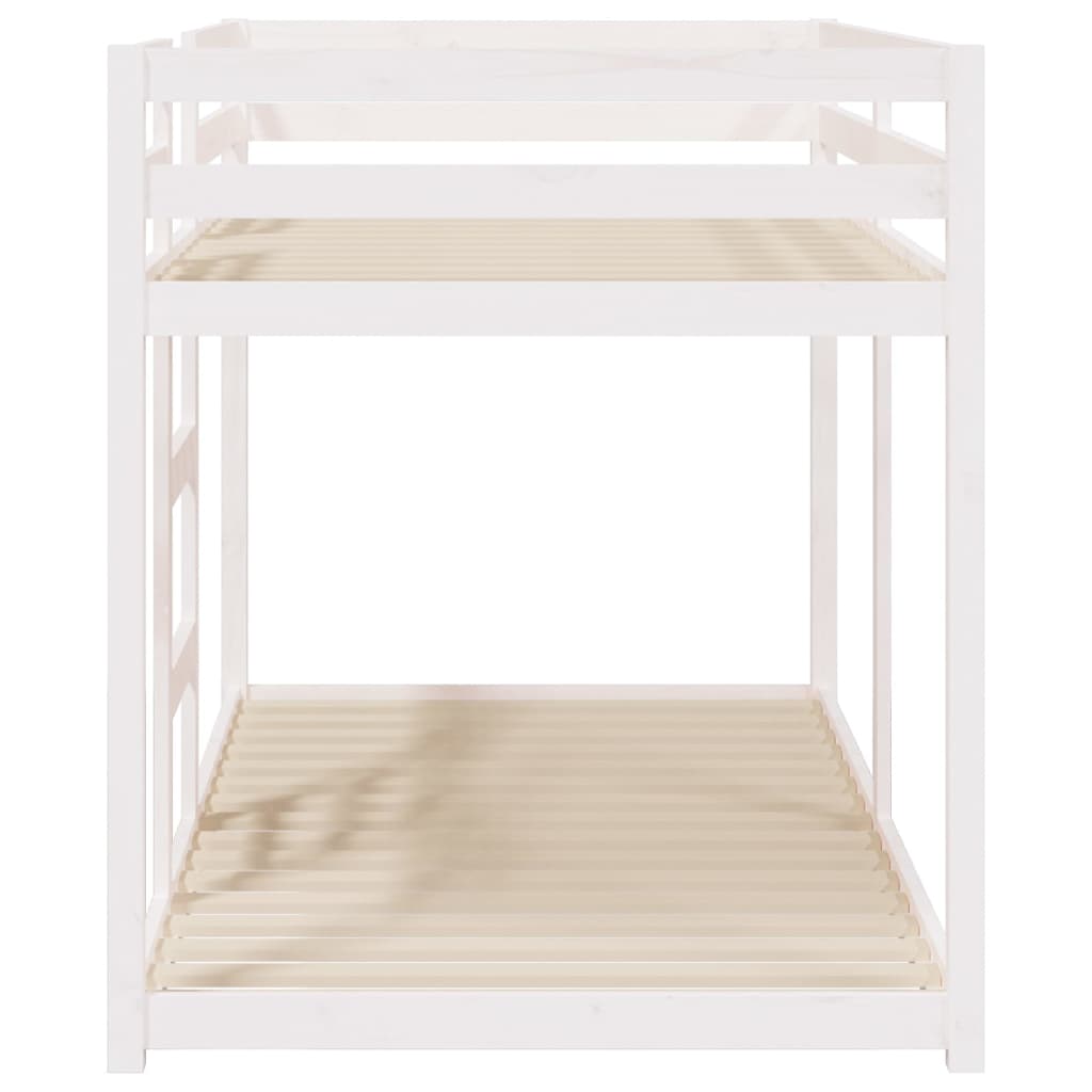 vidaXL Bunk Bed White 90x190 cm Solid Wood Pine