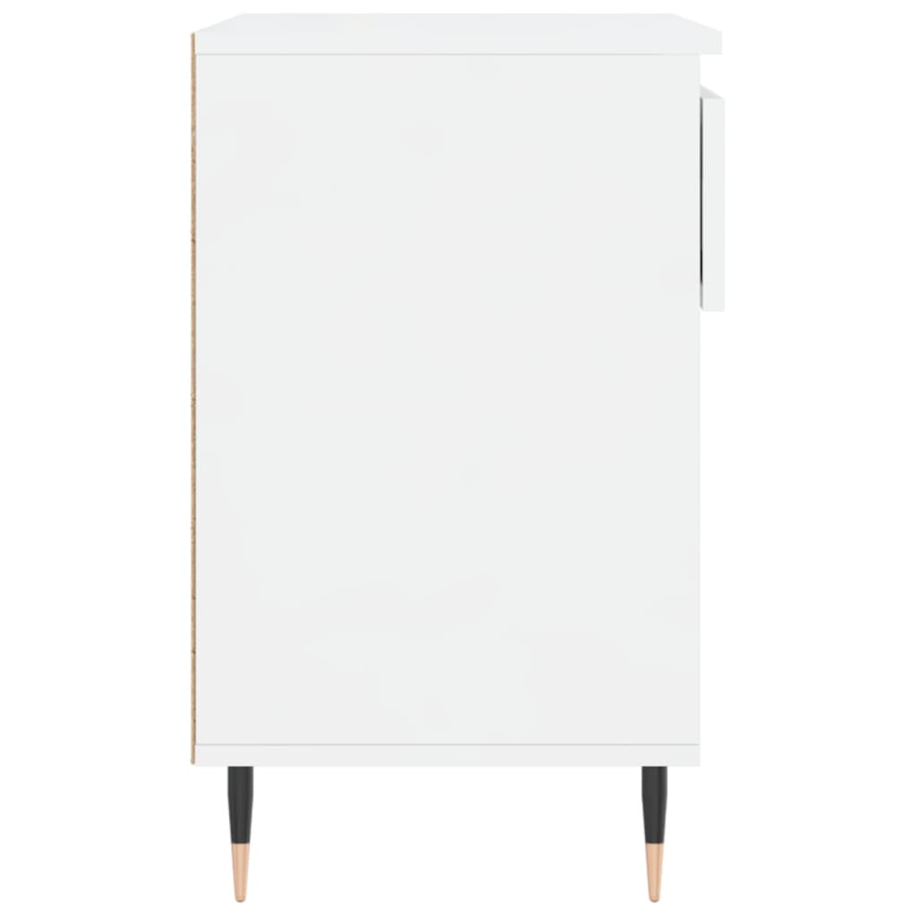 vidaXL Shoe Cabinet High Gloss White 70x36x60 cm Engineered Wood