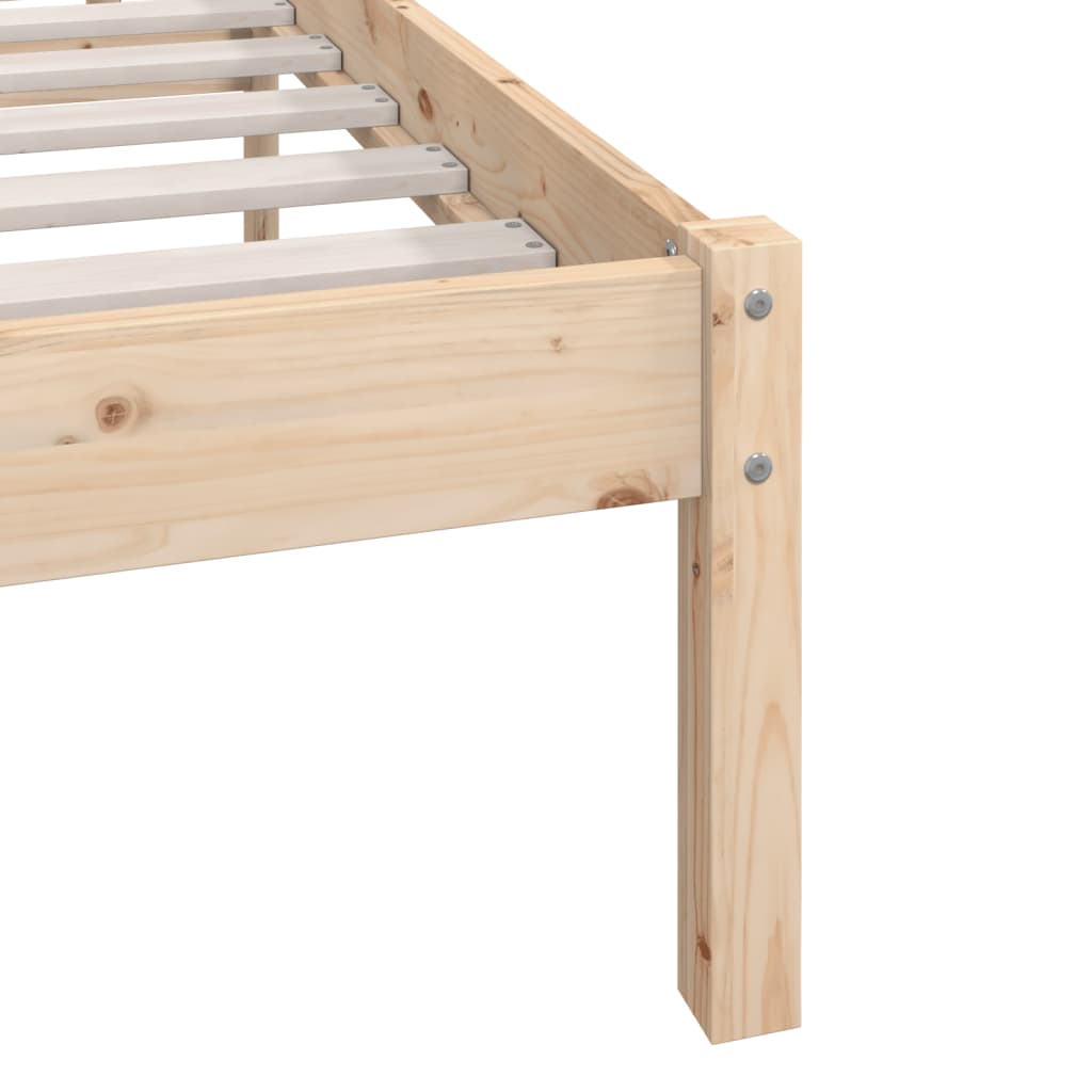 vidaXL Bed Frame without Mattress Solid Wood 160x200 cm