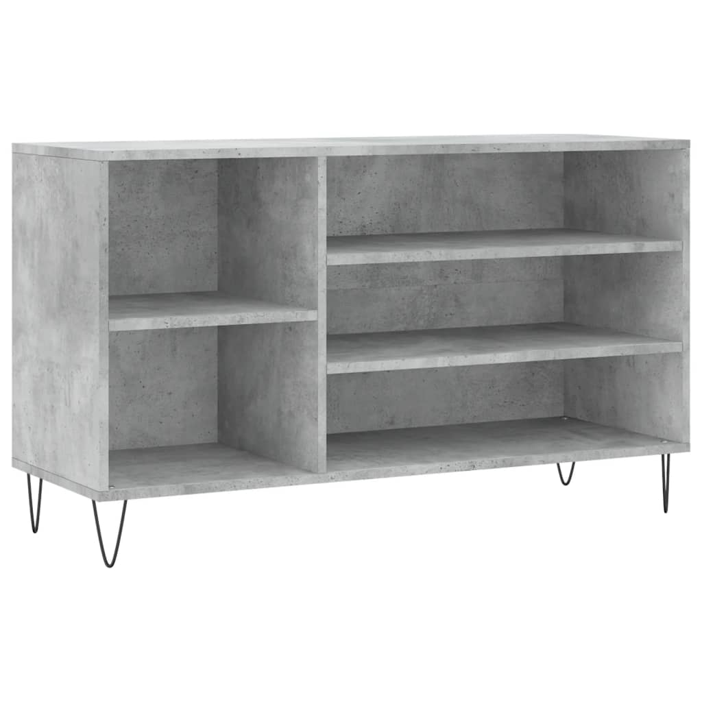 vidaXL Shoe Cabinet Concrete Grey 102x36x60 cm Engineered Wood