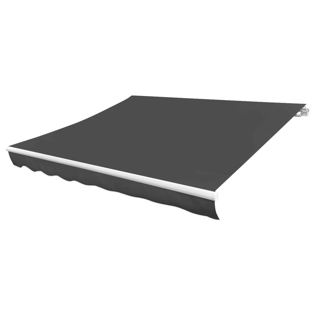 vidaXL Awning Top Sunshade Canvas Anthracite 400x300 cm