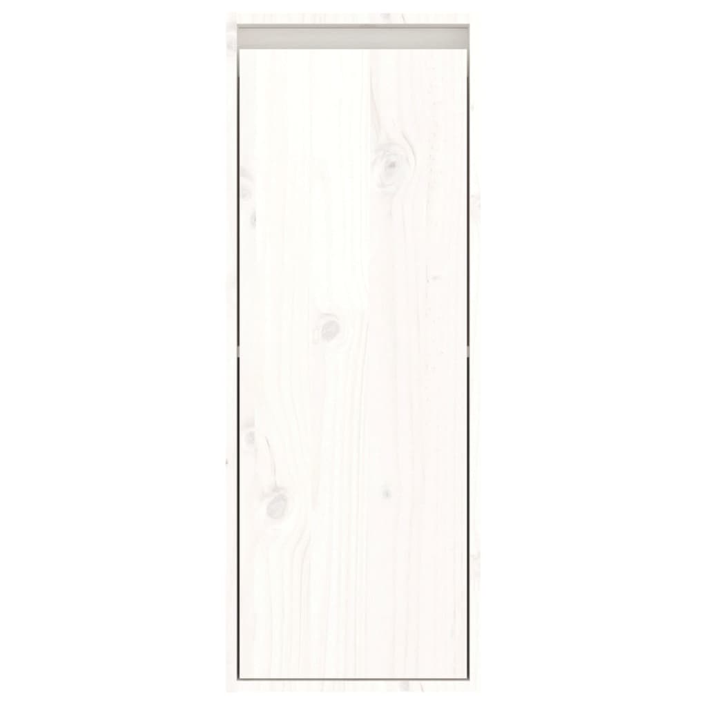 vidaXL TV Cabinets 2 pcs White Solid Wood Pine