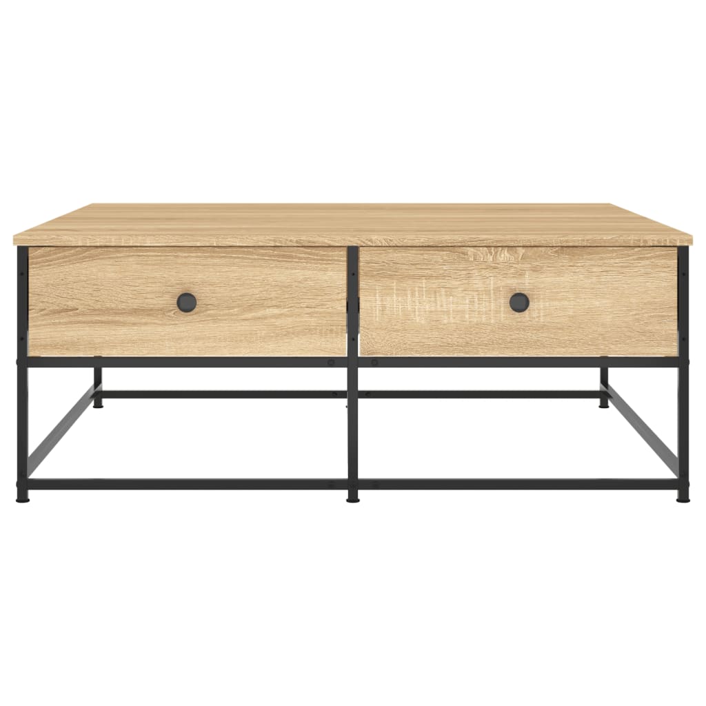 vidaXL Coffee Table Sonoma Oak 100x99x40 cm Engineered Wood