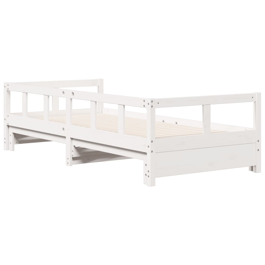 vidaXL Daybed without Mattress White 80x200 cm Solid Wood Pine