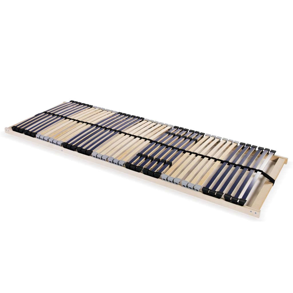 vidaXL Slatted Bed Base without Mattress with 42 Slats 7 Zones 80x200 cm