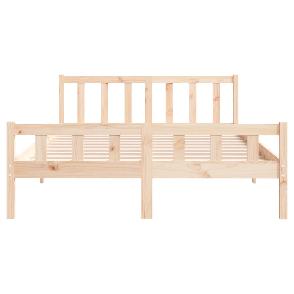 vidaXL Bed Frame without Mattress Solid Wood 120x200 cm