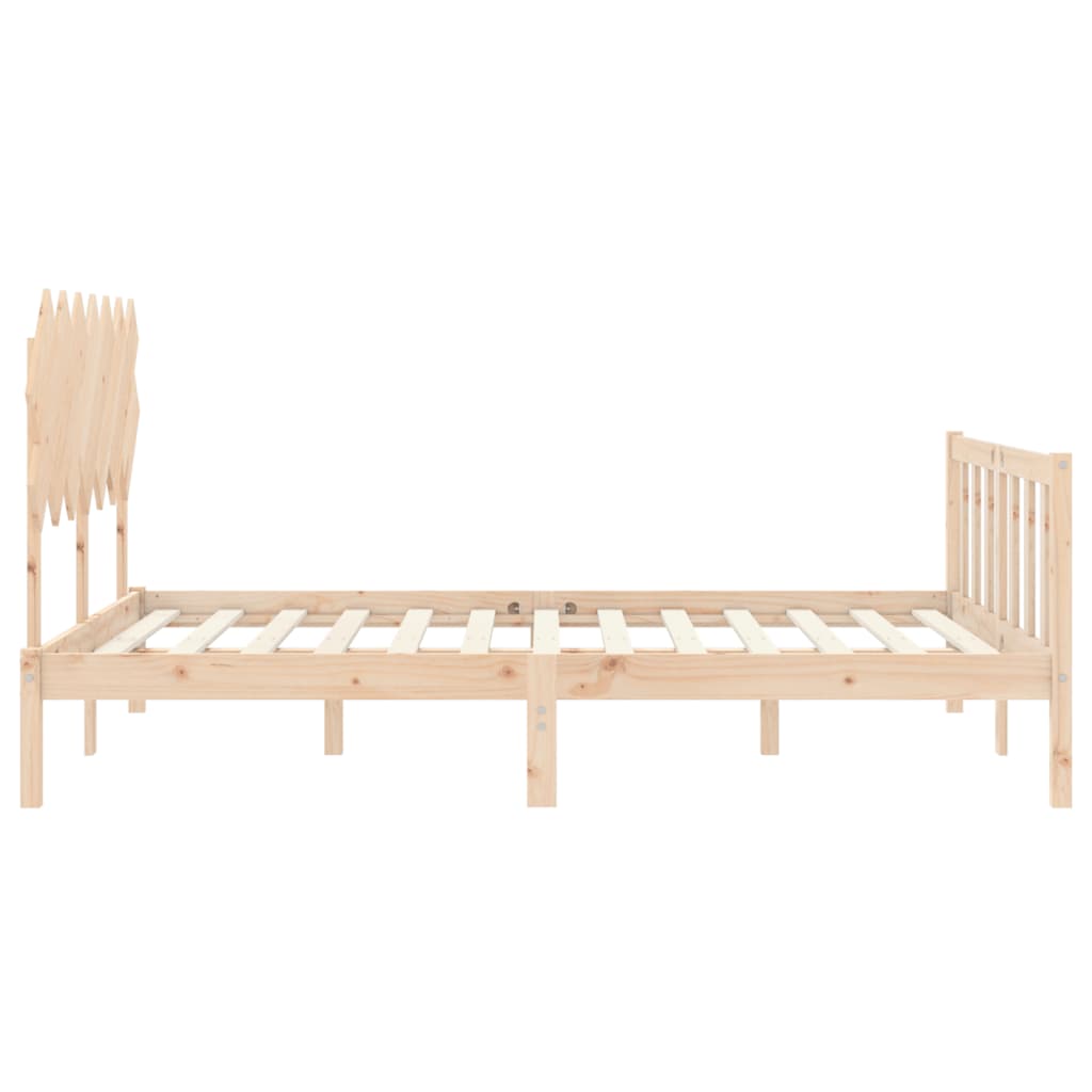 vidaXL Bed Frame without Mattress 140x200 cm Solid Wood Pine