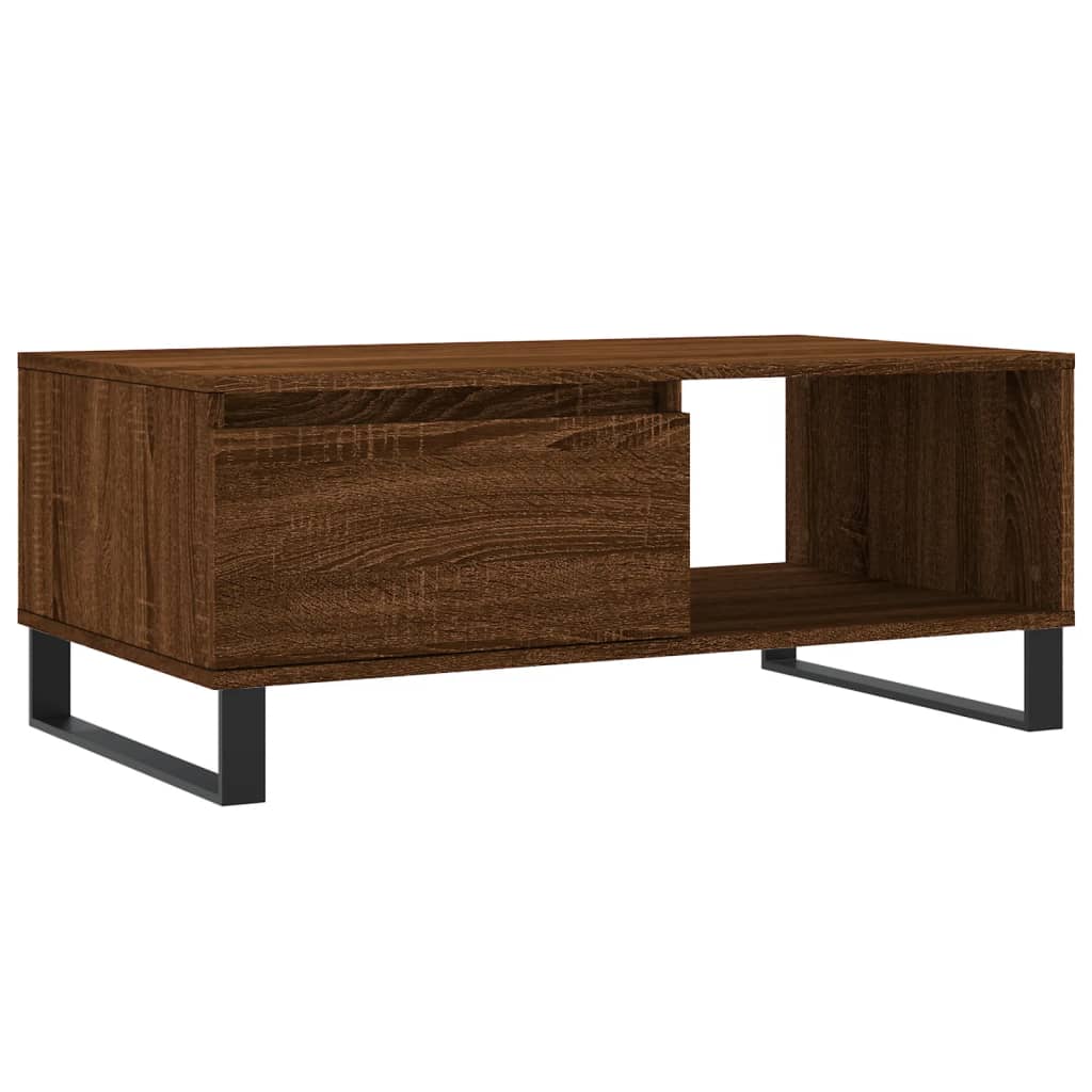 vidaXL Coffee Table Brown Oak 90x50x36.5 cm Engineered Wood