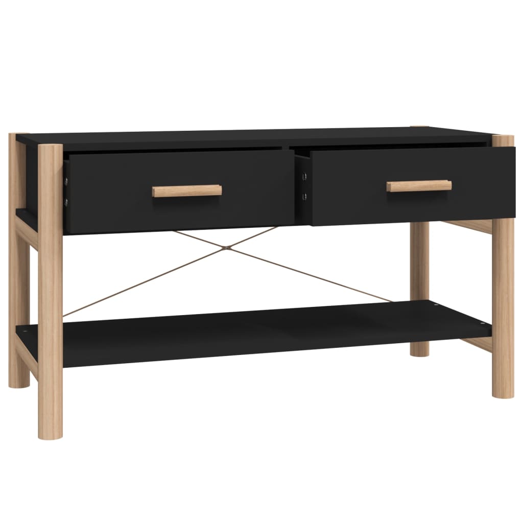 vidaXL TV Cabinet Black 82x38x45 cm Engineered Wood