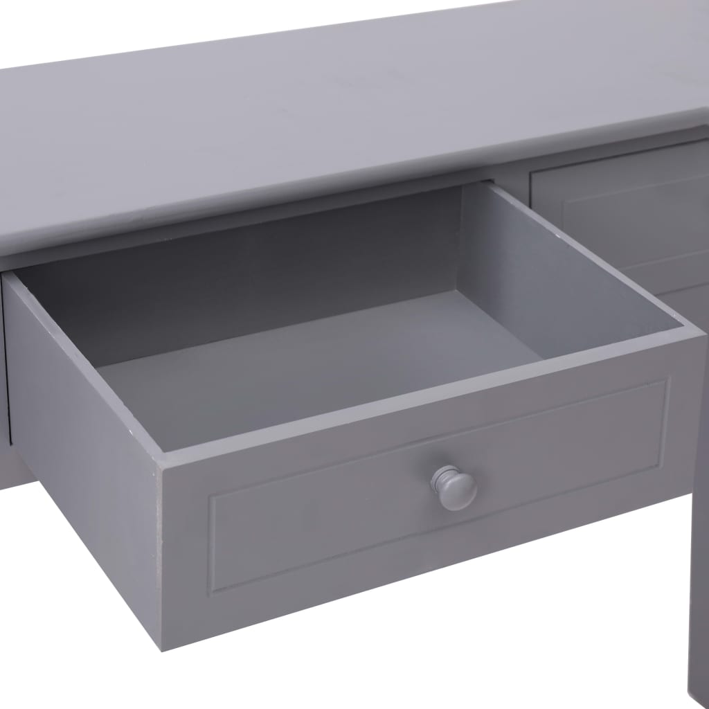 vidaXL Console Table Grey 90x30x77 cm Wood