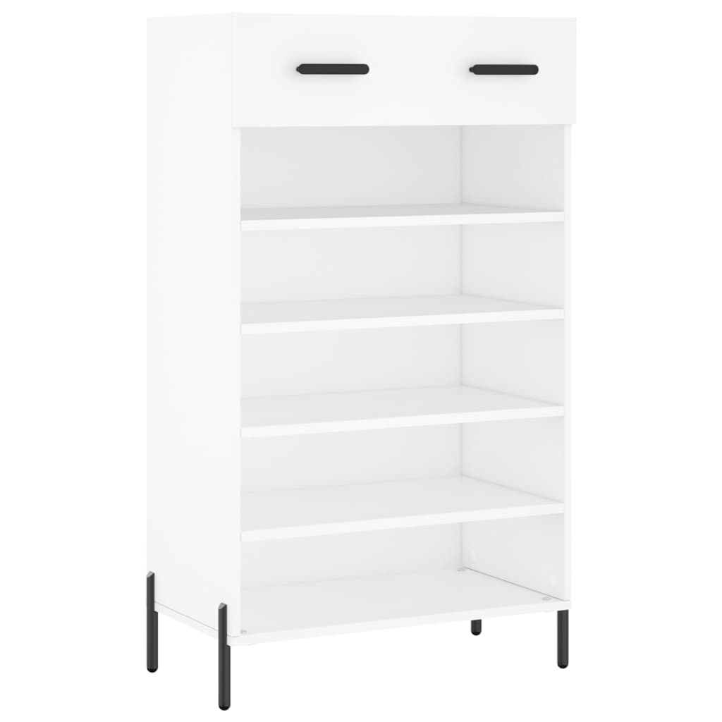 vidaXL Shoe Cabinet White 60x35x105 cm Engineered Wood