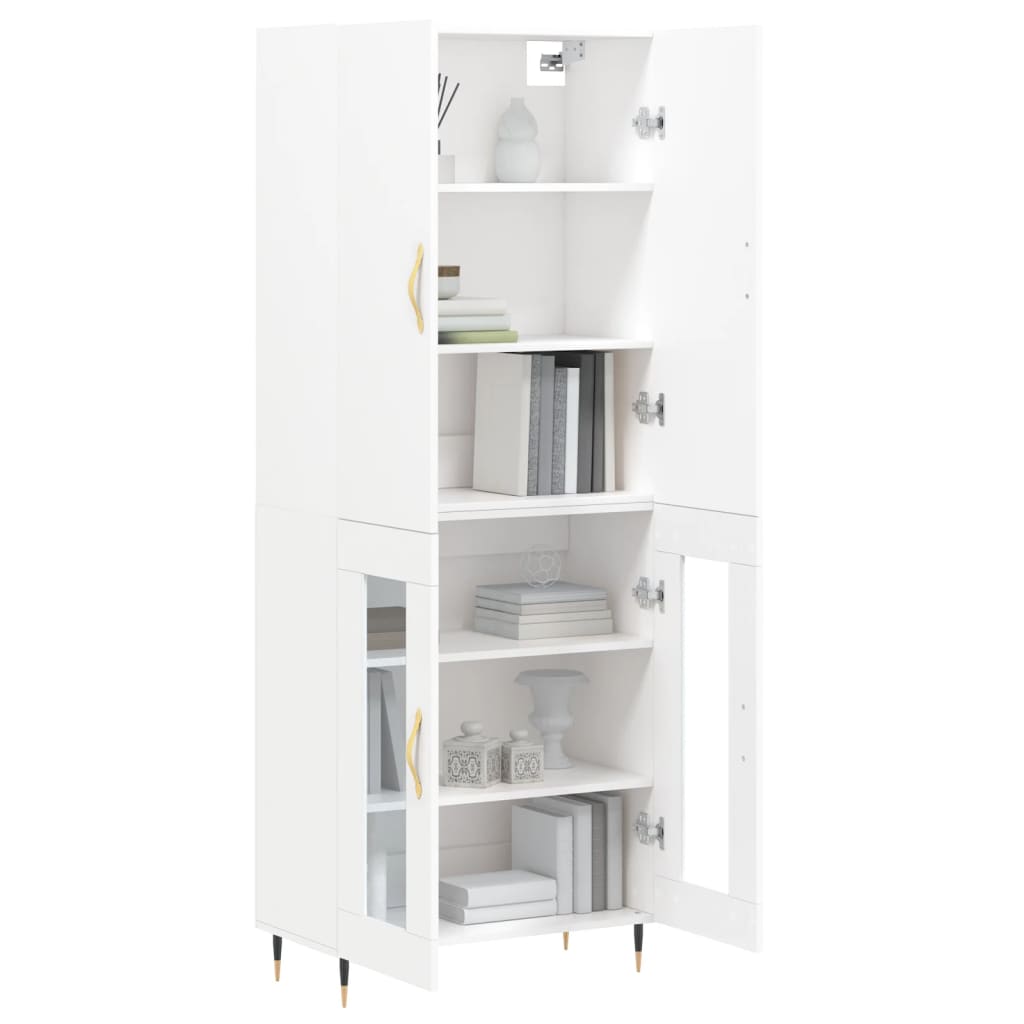 vidaXL Highboard White 69.5x34x180 cm Engineered Wood