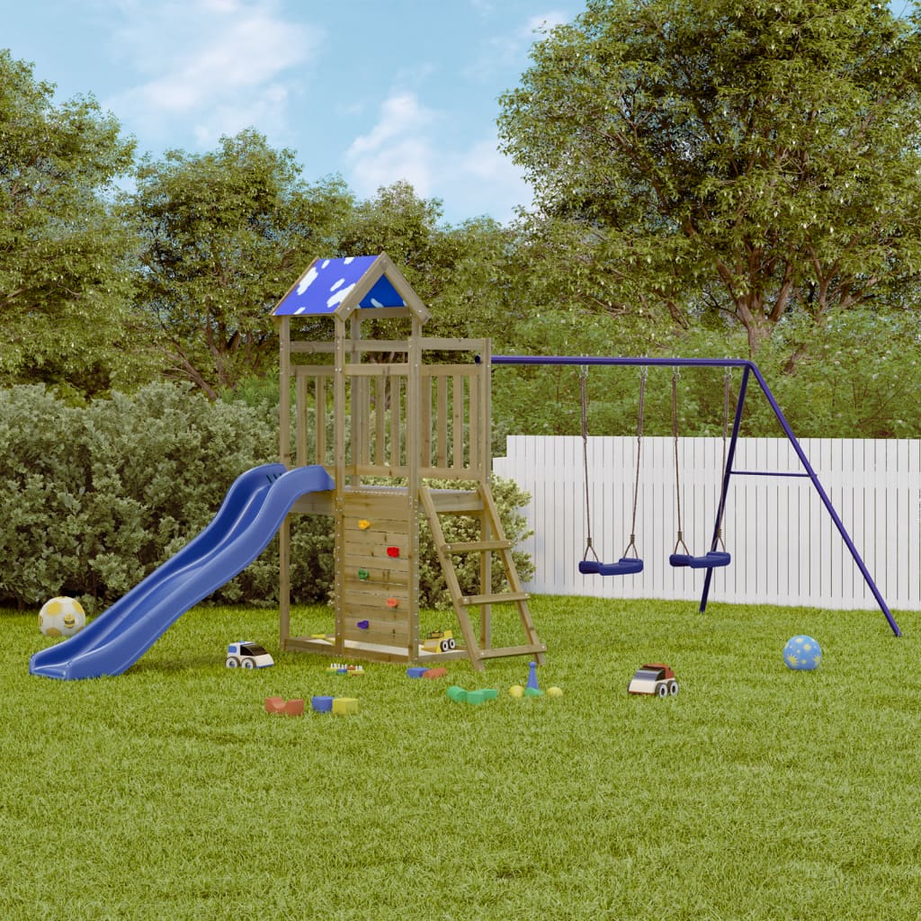 vidaXL Outdoor Playset Impregnated Wood Pine