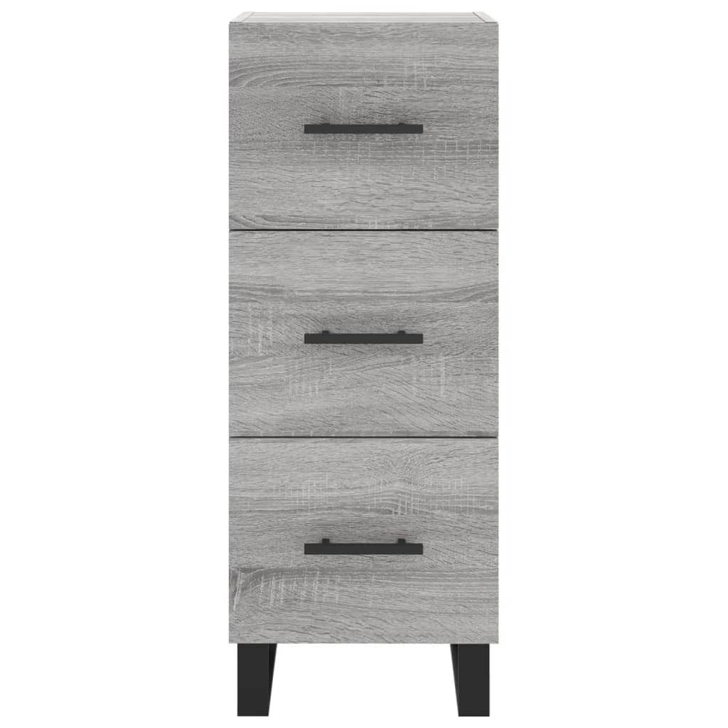 vidaXL Highboard Grey Sonoma 34.5x34x180 cm Engineered Wood