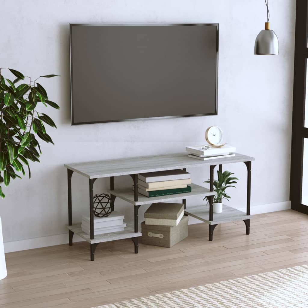 vidaXL TV Cabinet Grey Sonoma 102x35x45.5 cm Engineered Wood