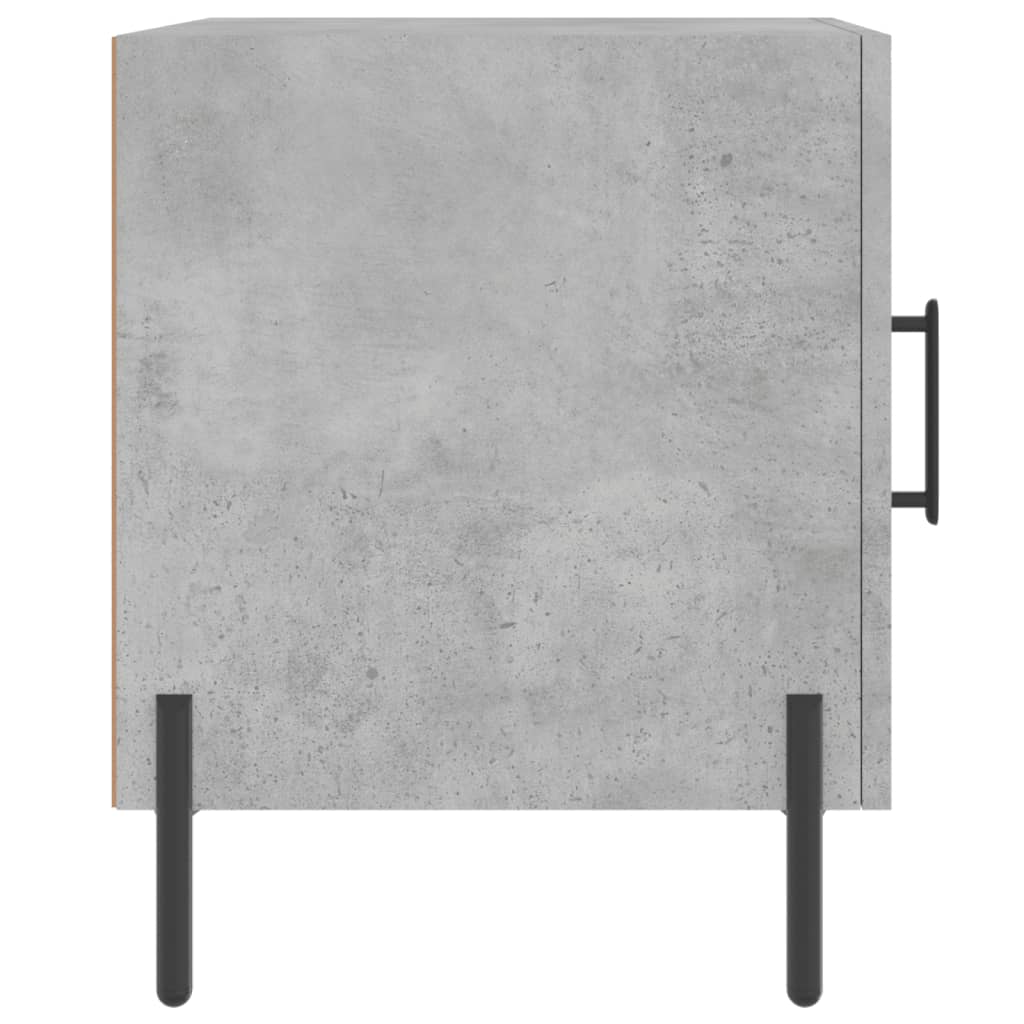 vidaXL Bedside Cabinets 2 pcs Concrete Grey 40x40x50 cm Engineered Wood