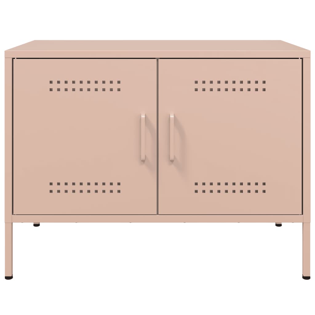 vidaXL TV Cabinet Pink 68x39x50.5 cm Steel