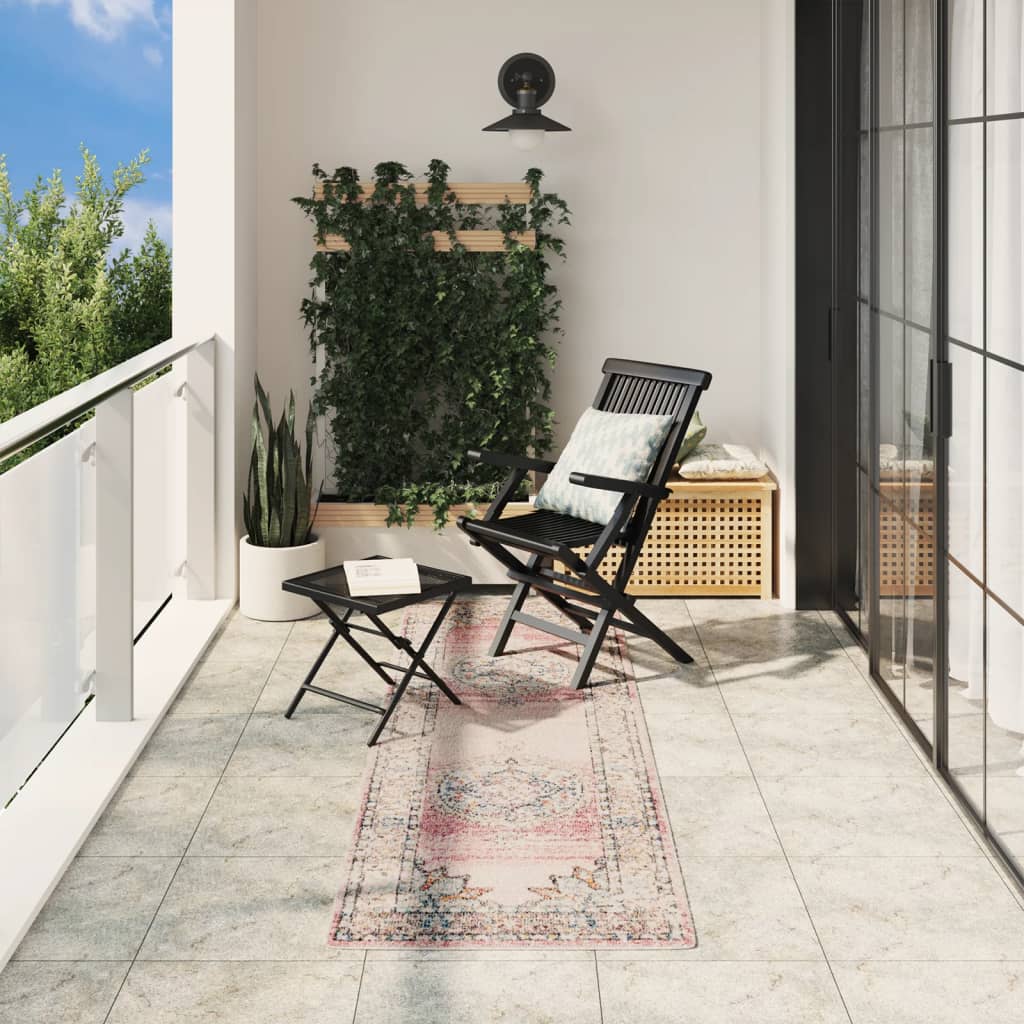 vidaXL Rug ARBIZU Indoor and Outdoor Vintage Design 80x250 cm