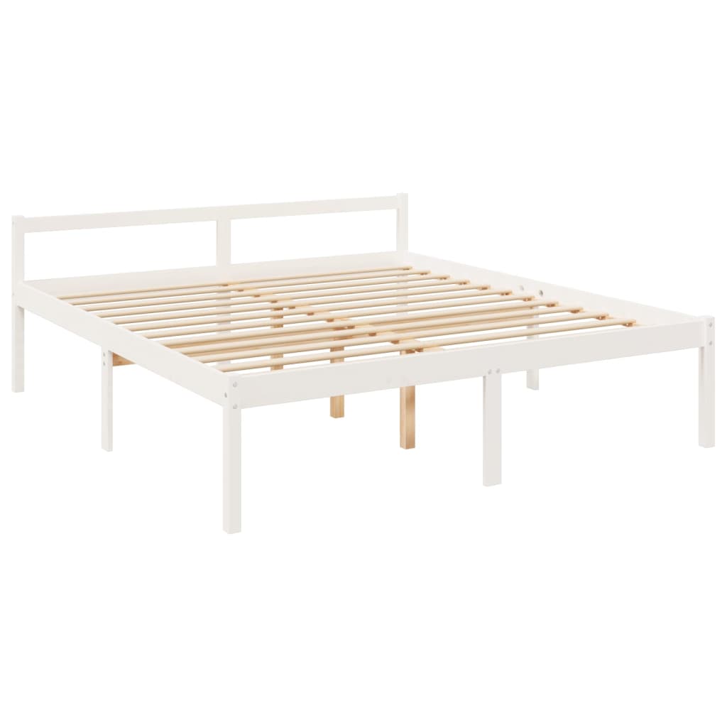 vidaXL Senior Bed without Mattress White 180x200 cm Super King Size