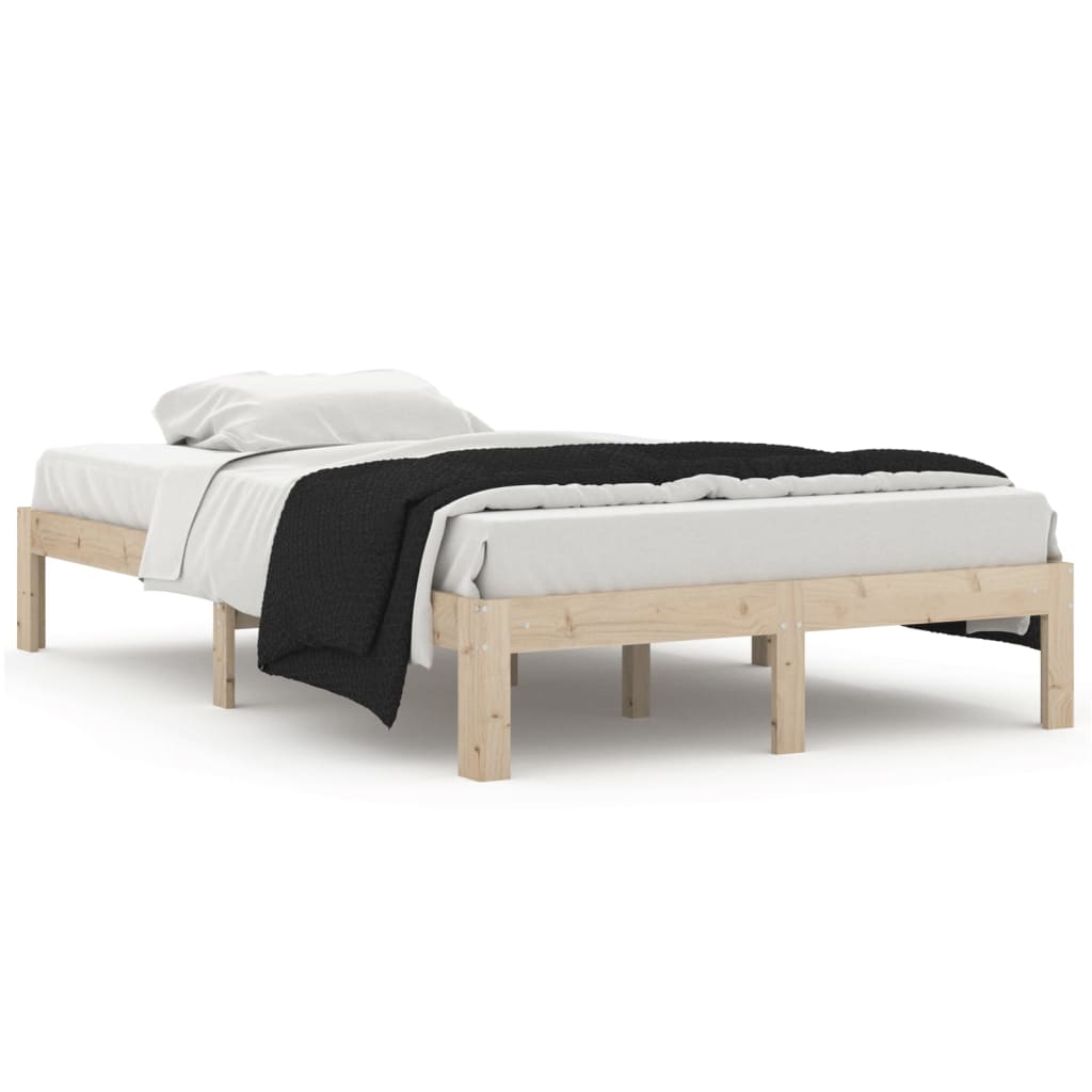 vidaXL Bed Frame without Mattress Solid Wood Pine 120x200 cm