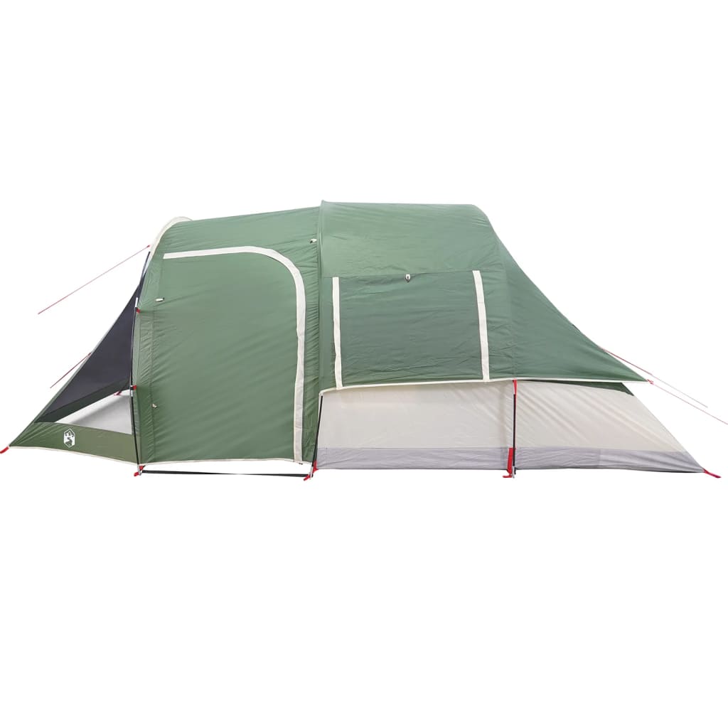 vidaXL Camping Tent Tunnel 4-Person Green Waterproof