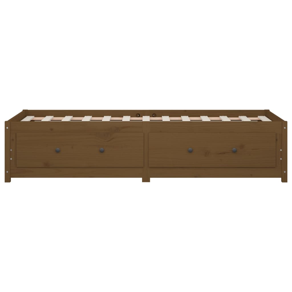 vidaXL Day Bed without Mattress Honey Brown 90x190 cm Single Solid Wood Pine