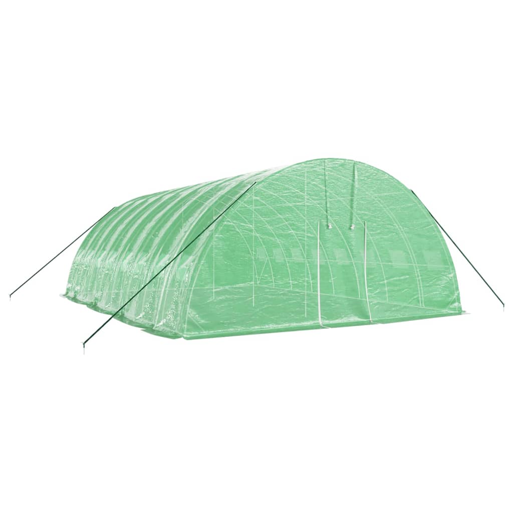 vidaXL Greenhouse with Steel Frame Green 48 m² 8x6x2.85 m