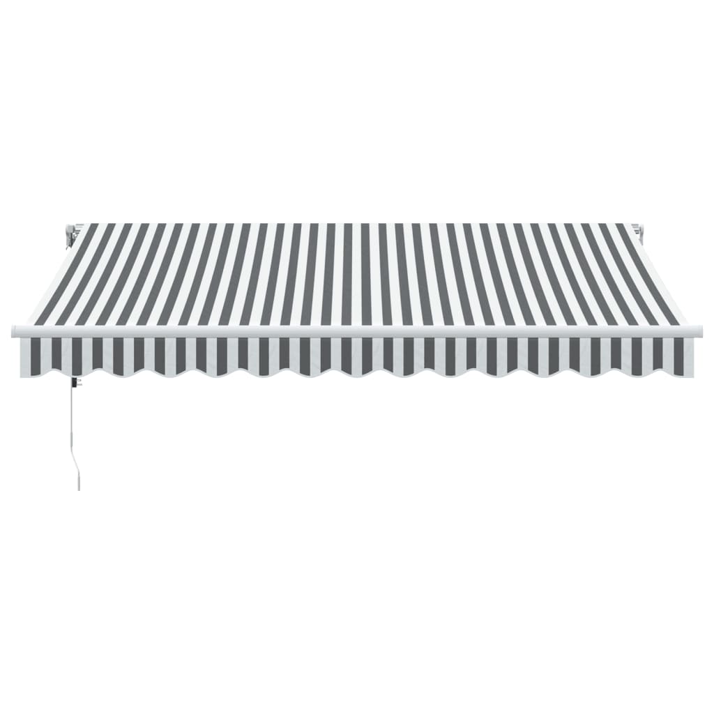 vidaXL Automatic Retractable Awning Anthracite&White 350x250 cm