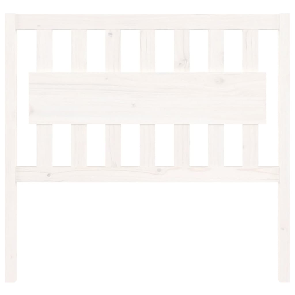 vidaXL Bed Headboard White 105.5x4x100 cm Solid Wood Pine