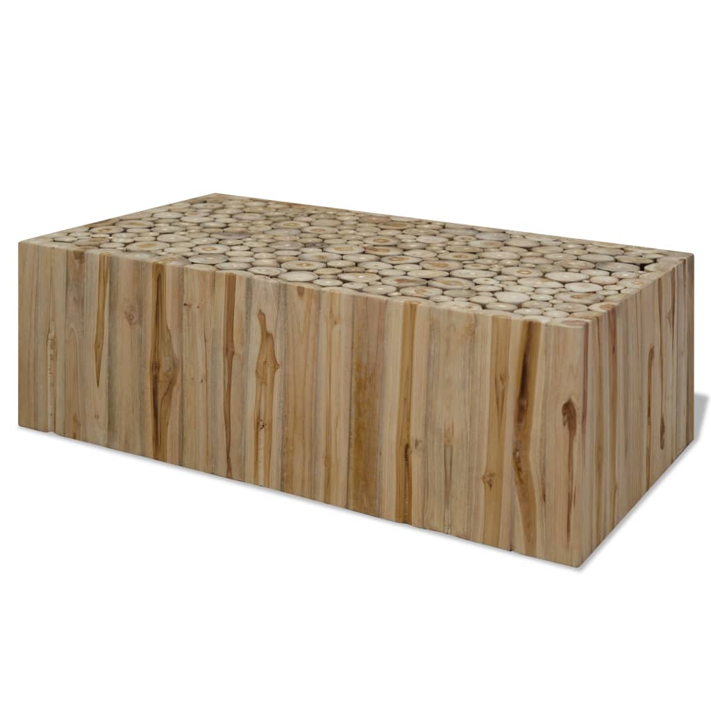 vidaXL Coffee Table Genuine Teak 90x50x30 cm