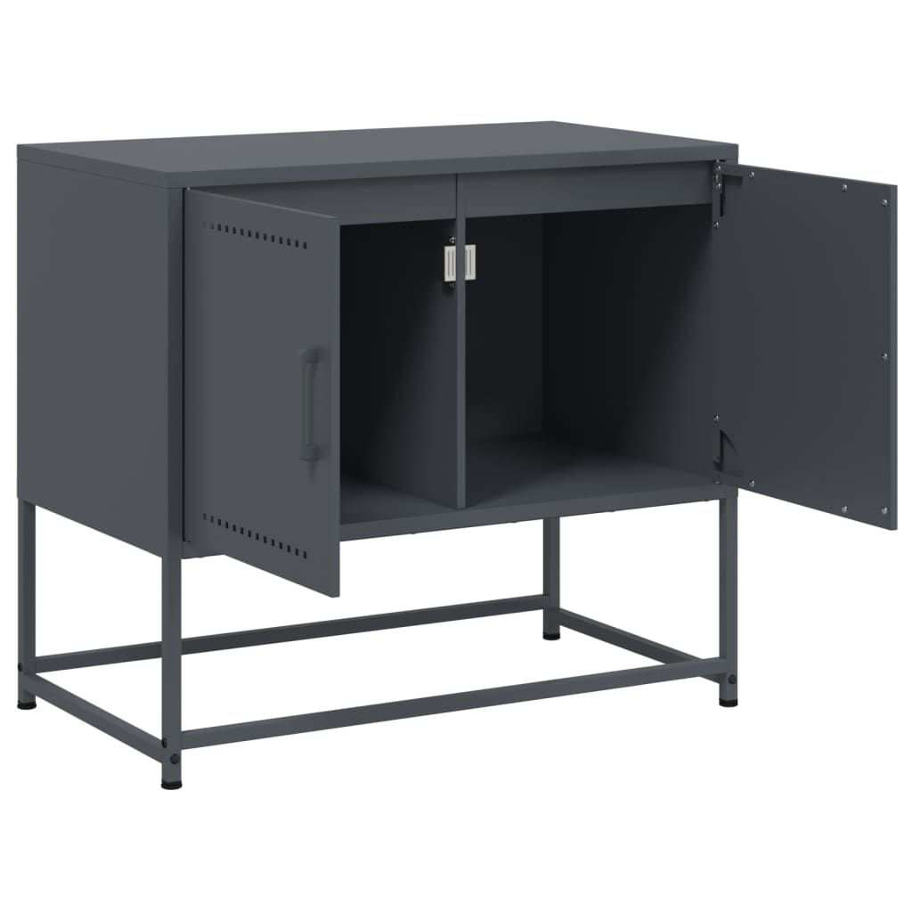 vidaXL TV Cabinet Anthracite 68.5x39x60.5 cm Steel