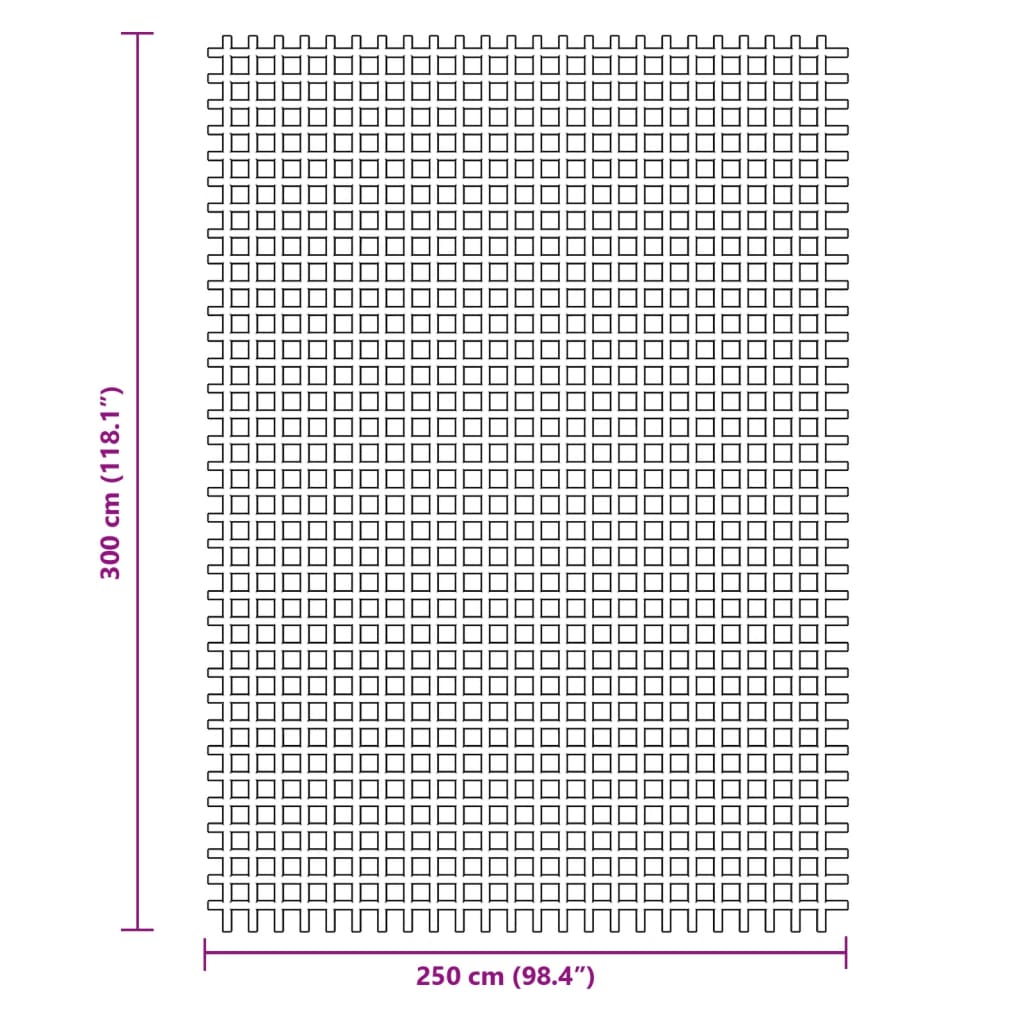 vidaXL Camping Floor Mat Anthracite 3x2.5 m