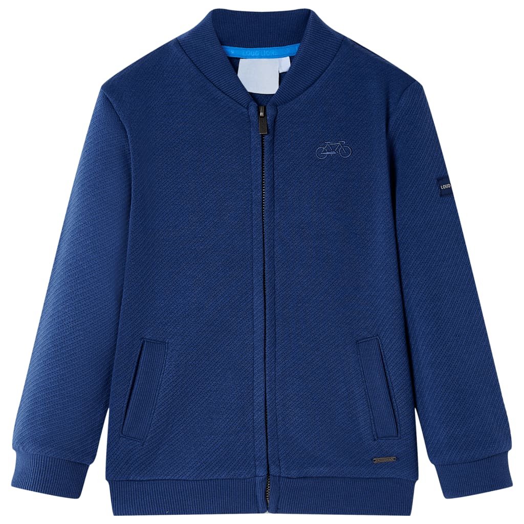 Kids' Sweatshirt with Zip Navy 104