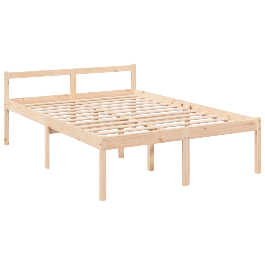 vidaXL Bed Frame 140x200 cm Solid Wood Pine