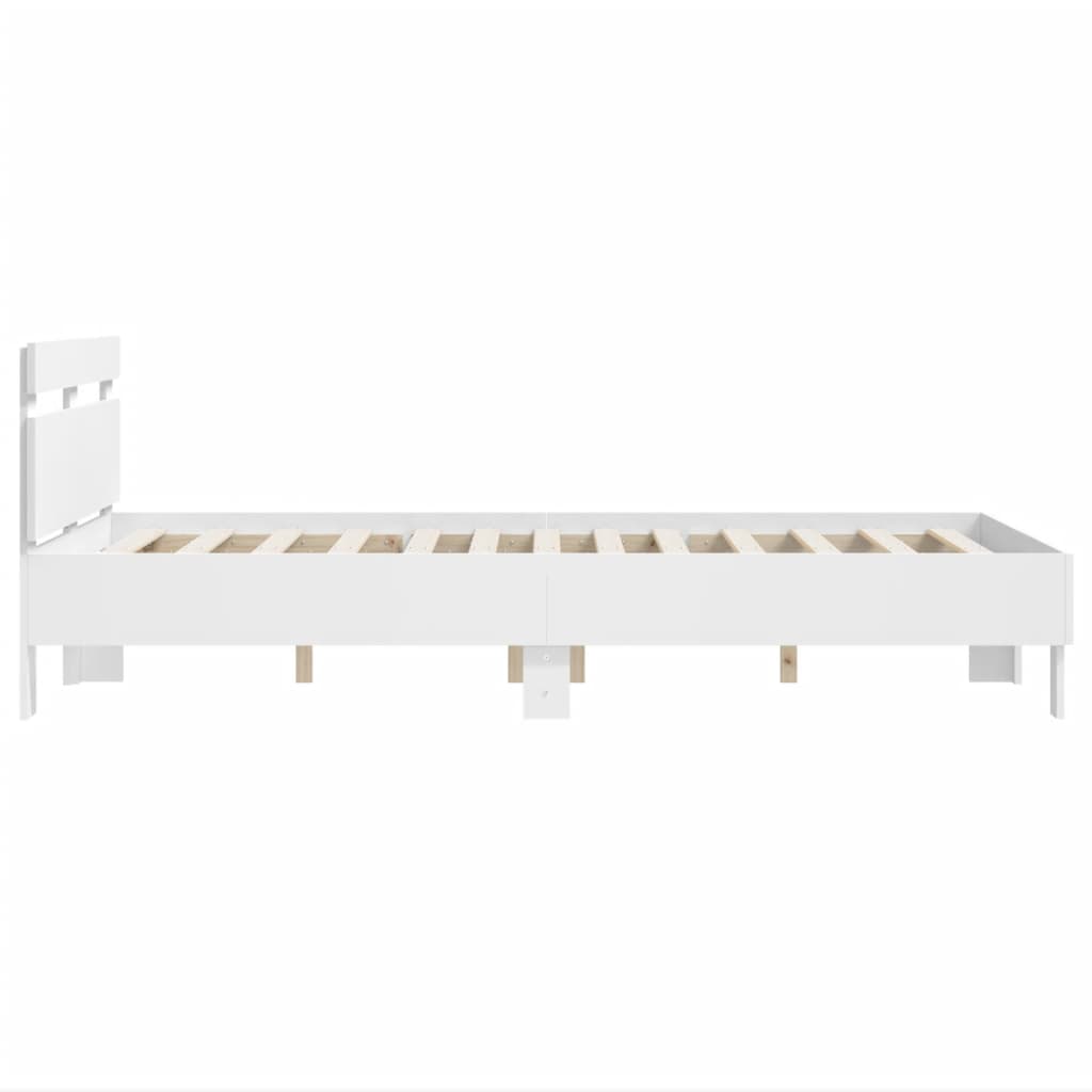 vidaXL Bed Frame without Mattress White 135x190 cm Double