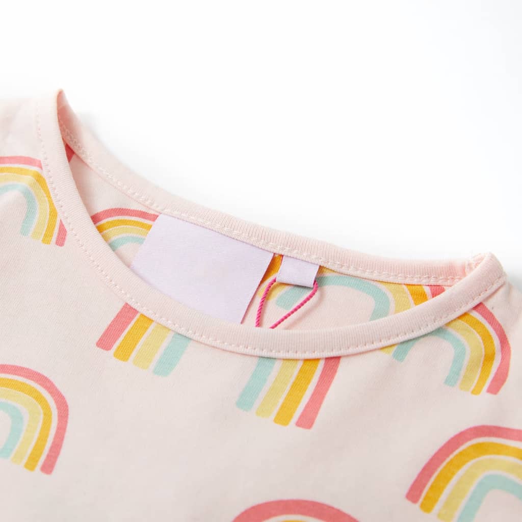 Kids' Pyjamas with Short Sleeves Soft Pink 116