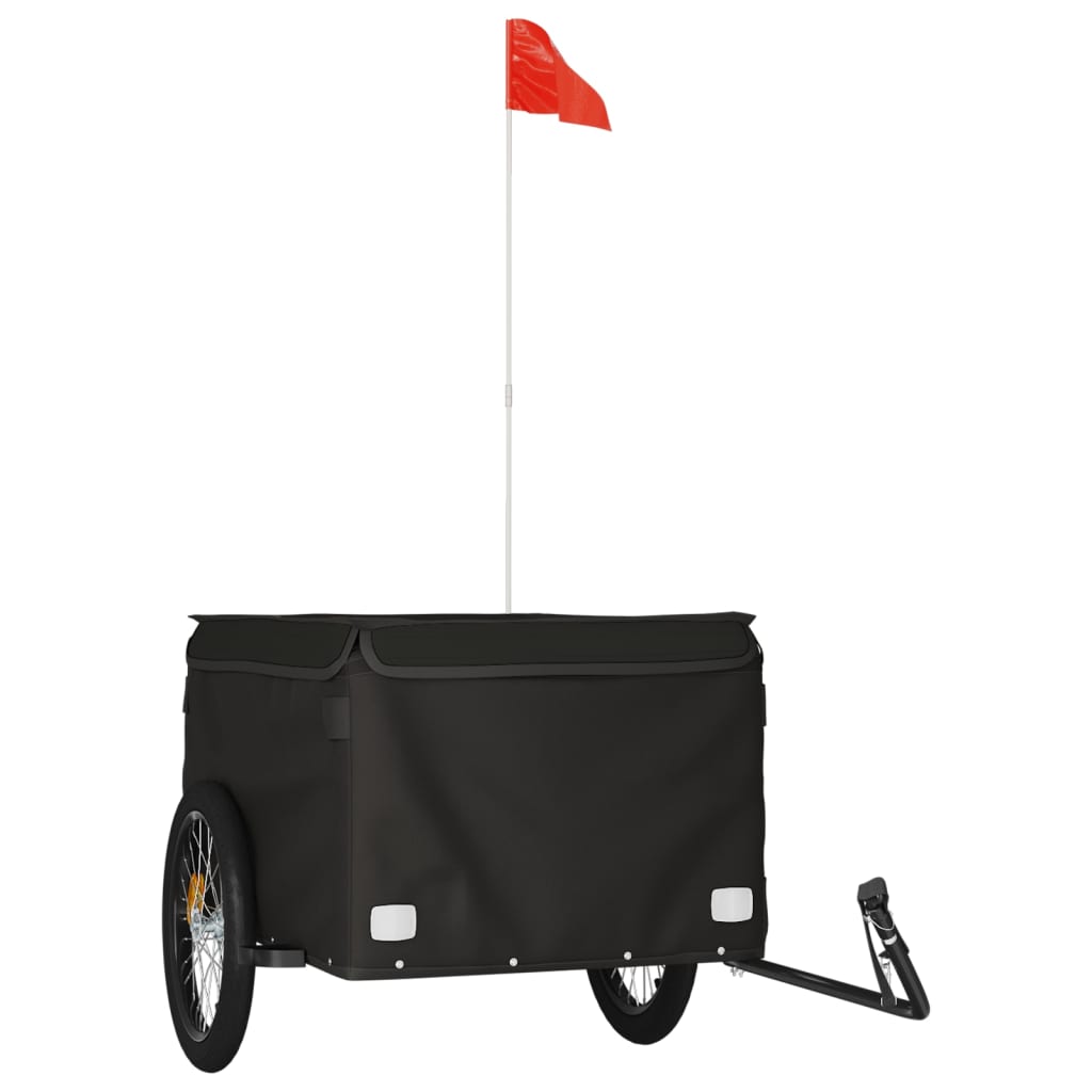 vidaXL Bike Trailer Black 45 kg Iron